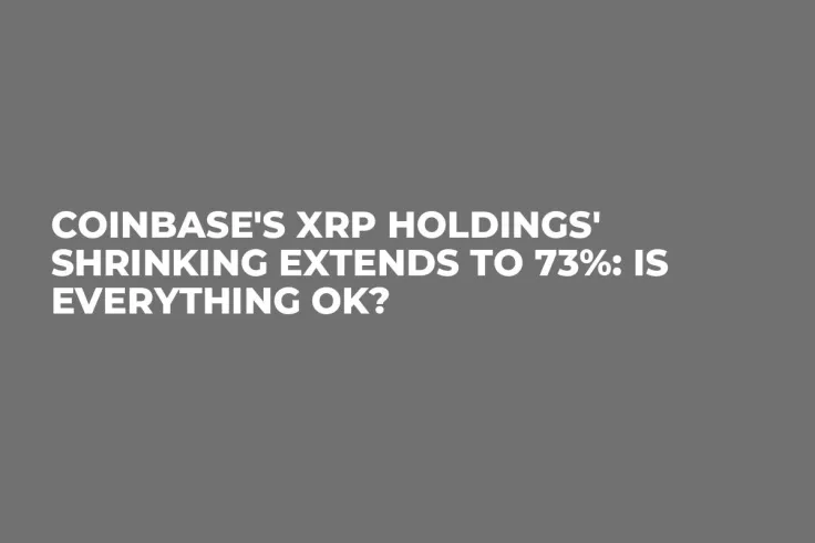 Coinbase's XRP Holdings' Shrinking Extends to 73%: Is Everything OK?