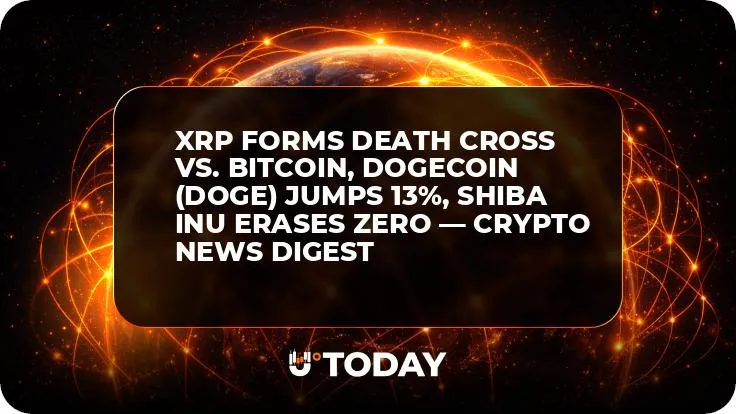 XRP Forms Death Cross vs. Bitcoin, Dogecoin (DOGE) Jumps 13%, Shiba Inu Erases Zero — Crypto News Digest