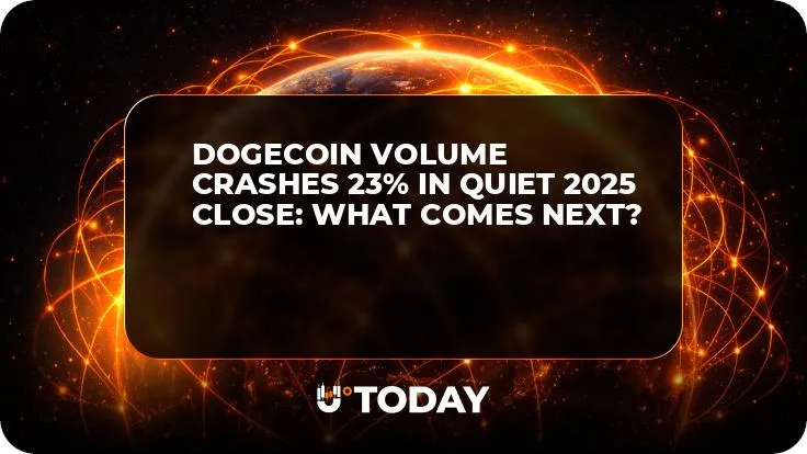 Dogecoin Volume Crashes 23% in Quiet 2025 Close: What Comes Next?