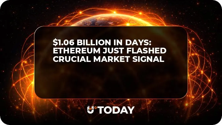 $1.06 Billion in Days: Ethereum Just Flashed Crucial Market Signal