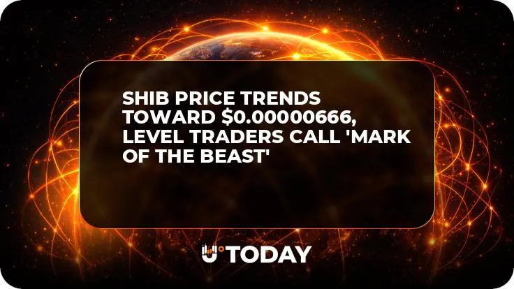 SHIB Price Trends Toward $0.00000666, Level Traders Call 'Mark of the Beast'