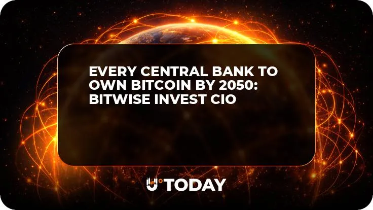 Every Central Bank to Own Bitcoin by 2050: Bitwise Invest CIO