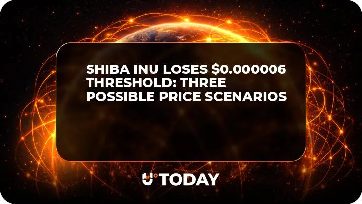 Shiba Inu Loses $0.000006 Threshold: Three Possible Price Scenarios