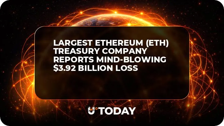 Largest Ethereum (ETH) Treasury Company Reports Mind-Blowing $3.92 Billion Loss