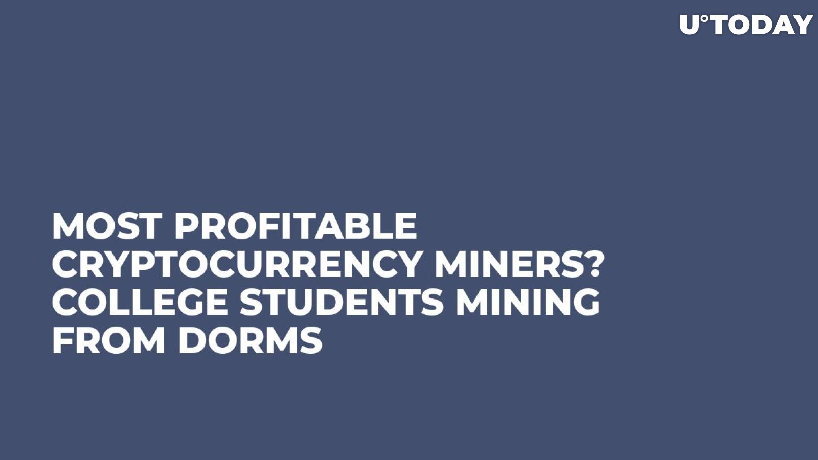 college students crypto mining