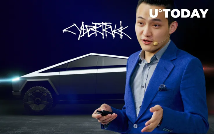 Tron CEO Justin Sun Teases Tesla Cybertruck Giveaway