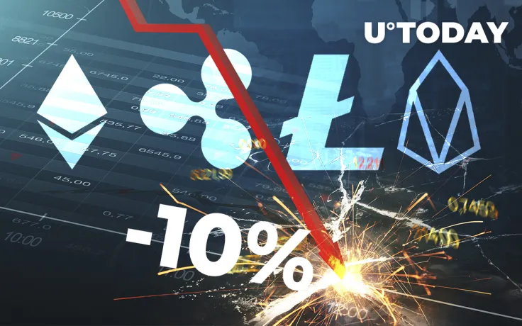 Altcoin Rout: Ethereum, XRP, Litecoin, EOS Are Down More Than 10 Percent