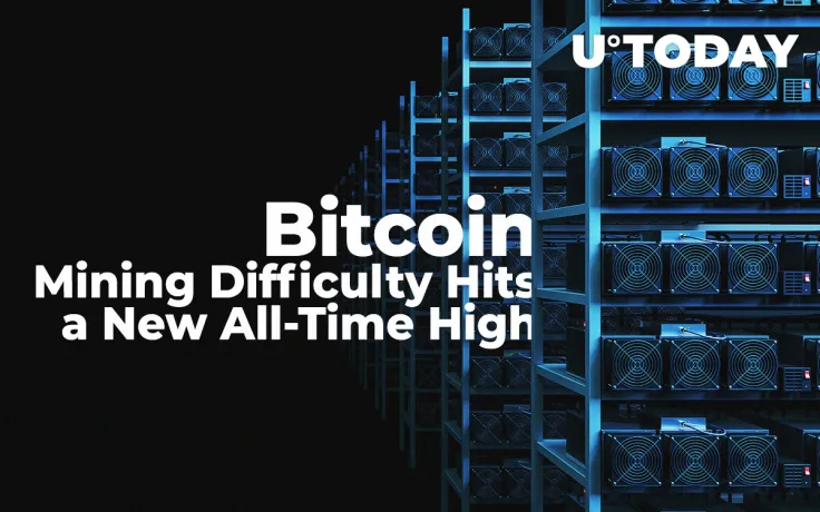 Bitcoin (BTC) Mining Difficulty Hits New All-Time High