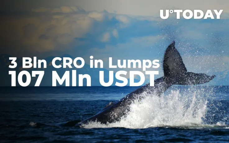 Crypto Whales Move 3 Bln CRO, 107 Mln USDT in Lumps