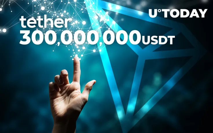 Tether Mints 300,000,000 USDT for Tron as Tron-USDT Circulating Amount Exceeds 3.4 Bln