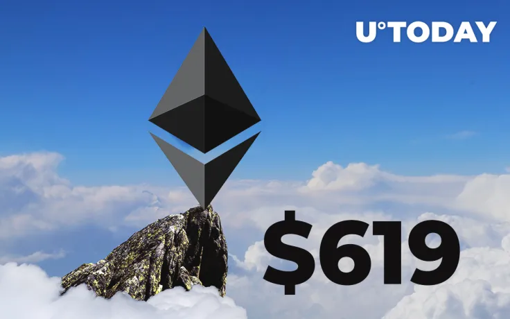Here's Why Ethereum (ETH) Soared to $619 High Earlier Today