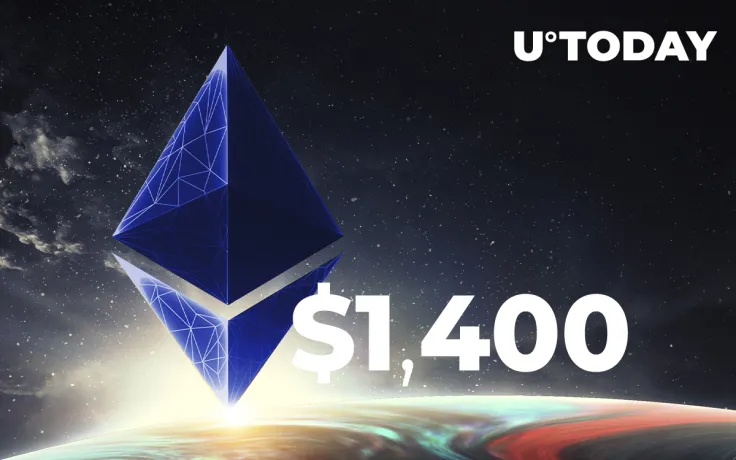 Ethereum Tops $1,400 Almost Breaking Beyond 2018 All-Time High