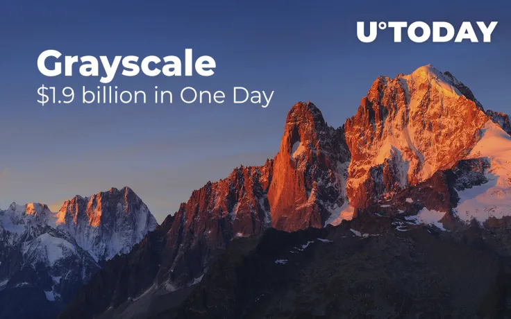 Grayscale Gains $1.9 Billion in Crypto in One Day, While Bitcoin Market Cap Hits Record $700 Billion
