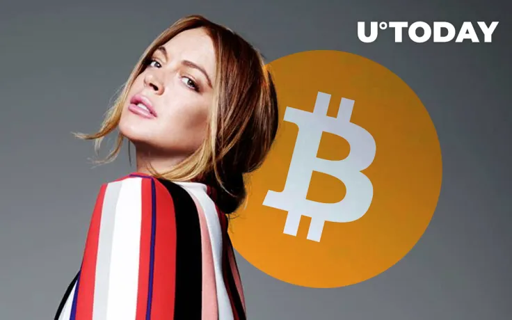 Lindsay Lohan Tweets About Sending Bitcoin to the Moon While BTC Crashes Five Percent