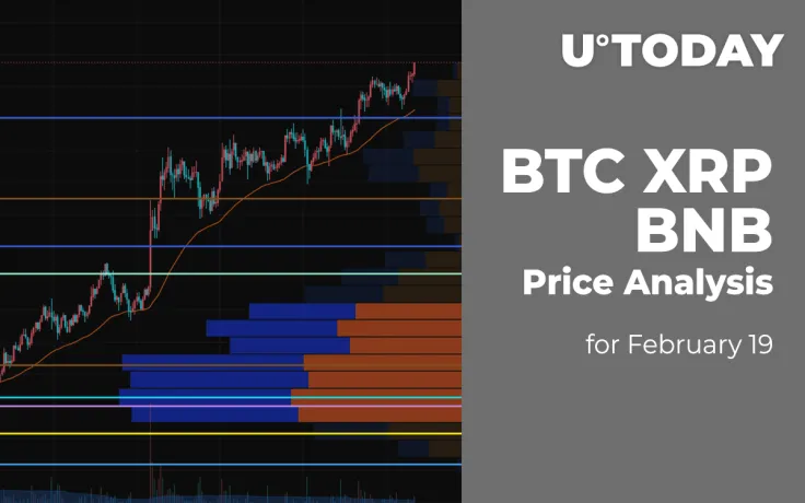 BTC, XRP and BNB Price Analysis for February 19