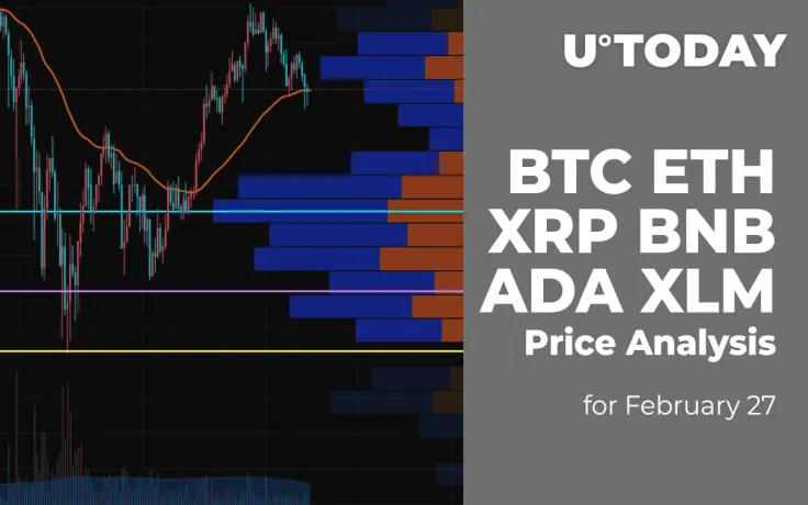 BTC, ETH, XRP, BNB, ADA and XLM Price Analysis for February 27