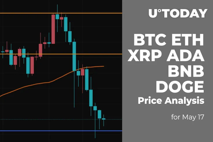 BTC, ETH, XRP, ADA, BNB and DOGE Price Analysis for May 17