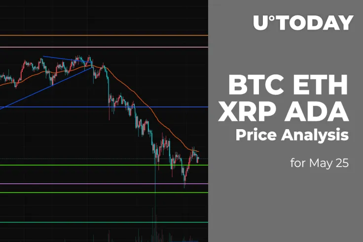 BTC, ETH, XRP, and ADA Price Analysis for May 25