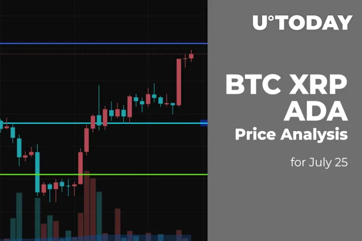 BTC, XRP, and ADA Price Analysis for July 25