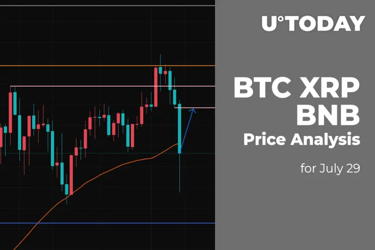 BTC, XRP, and BNB Price Analysis for July 29