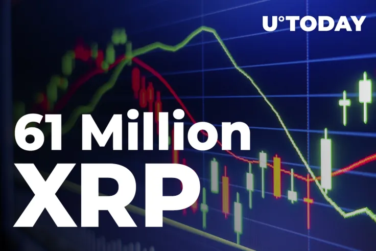 61 Million XRP Transferred by Major Exchanges, While XRP Spikes to $1.34