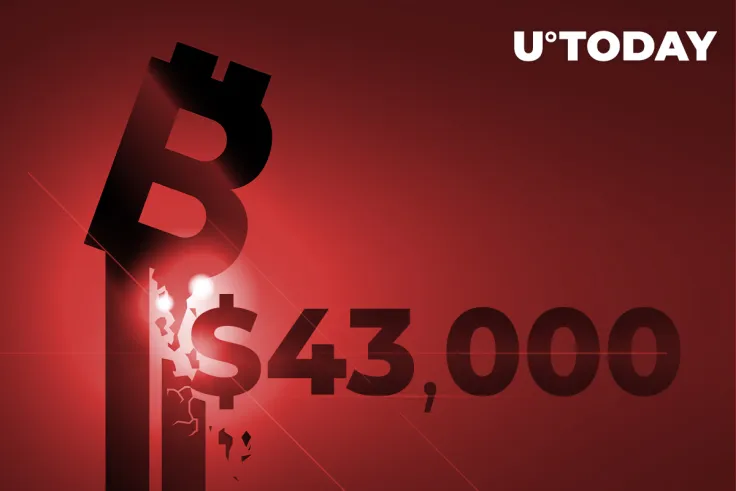 Bitcoin Drops Below $43,000 But Is Gradually Recovering 