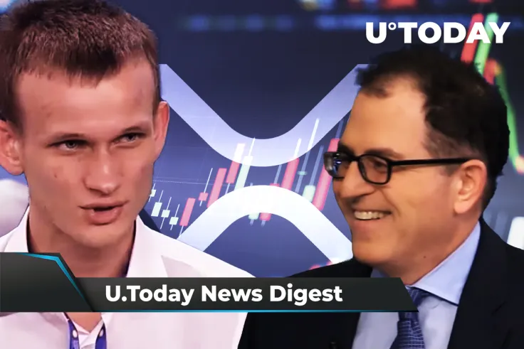 XRP Surges 13%, Michael Dell Passes on Bitcoin, Vitalik Buterin Slams El Salvador’s BTC Experiment: Crypto News Digest by U.Today