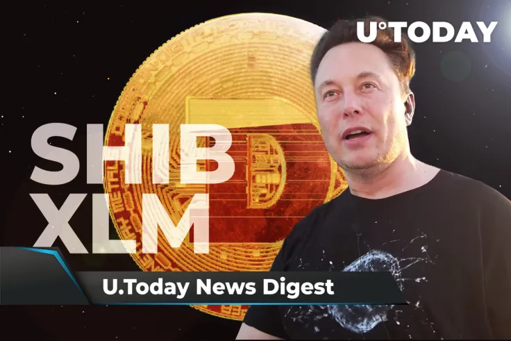 Musk to Start Colony on Mars Using DOGE, SHIB Petition Exceeds 250,000 Signatures, XLM May Be in Trouble: Crypto News Digest by U.Today