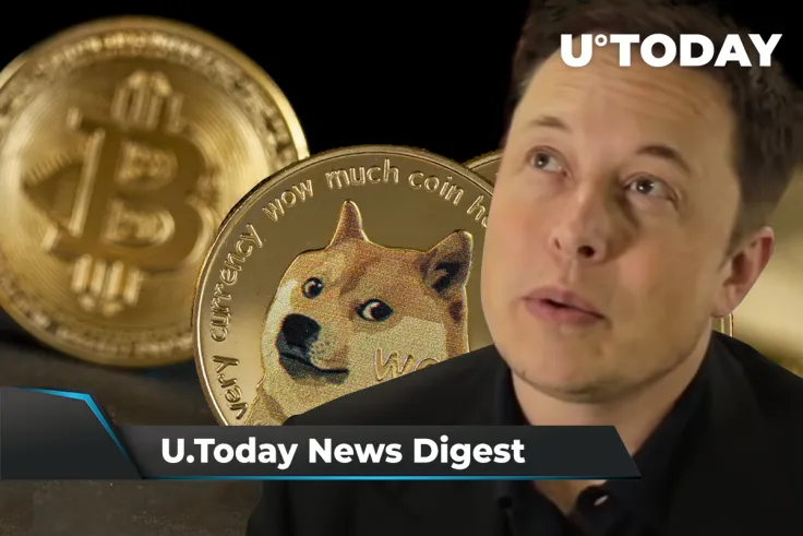 Elon Musk Fails to Boost Prices of Canine Coins, Bitcoin’s Hashrate Spikes, Grayscale Releases Report on Cardano: Crypto News Digest by U.Today