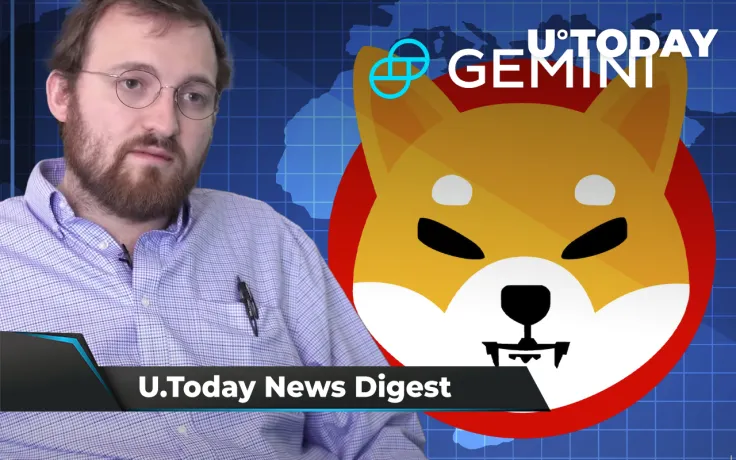 Gemini Lists SHIB, Hoskinson Teases Cardano 2022 Roadmap, New Bitcoin ETF to Be Listed on November 16: Crypto News Digest by U.Today