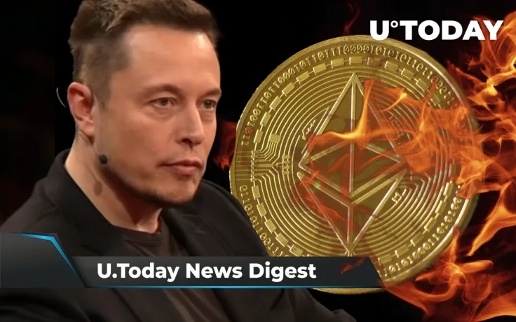 Kraken Hints at Listing SHIB, Elon Musk Slams U.S. Inflation, OpenSea Burns $400 Million Worth of ETH: Crypto News Digest by U.Today