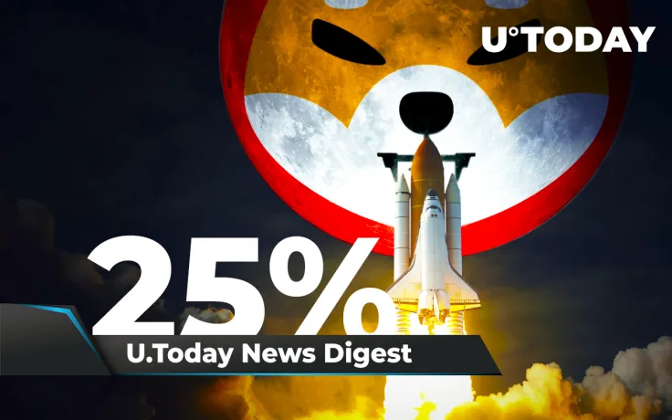Shiba Inu Soars 25%, Starts Trading on Kraken, Reaches $2.3 Billion Held on Whale Addresses: Shiba Inu News Digest by U.Today