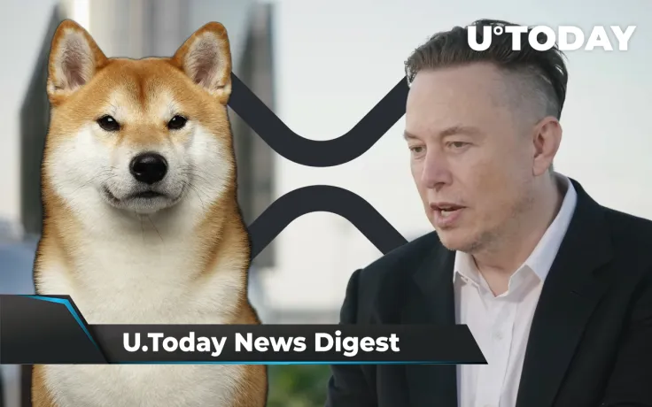 Musk Named Person of the Year, SHIB More Popular Than XRP and ADA in Australia, 127.3 Million XRP on the Move: Crypto News Digest by U.Today