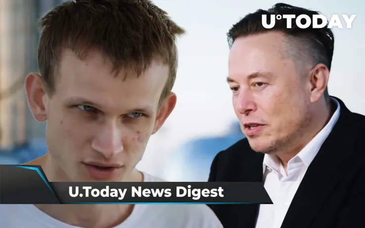 Elon Musk Wants Sen. Warren to Leave, SHIB Burn Rate to Double in 60 Days, Vitalik Buterin Meets Argentina’s Former President: Crypto News Digest by U.Today