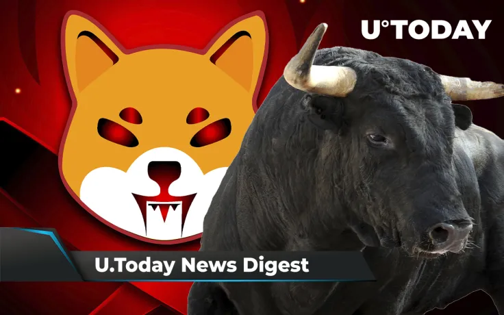 176 Million SHIB to Be Burned in 3 Days, 34,000 BTC Moved from Whale Addresses, Shiba Inu Network Growth Turns Bullish: Crypto News Digest by U.Today