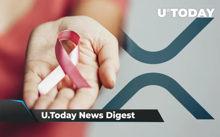 SHIB, BTC, DOGE Accepted by Breast Cancer Charity, 1.6 Billion XRP on the Move, Hoskinson Shares Update for Djed Stablecoin: Crypto News Digest by U.Today