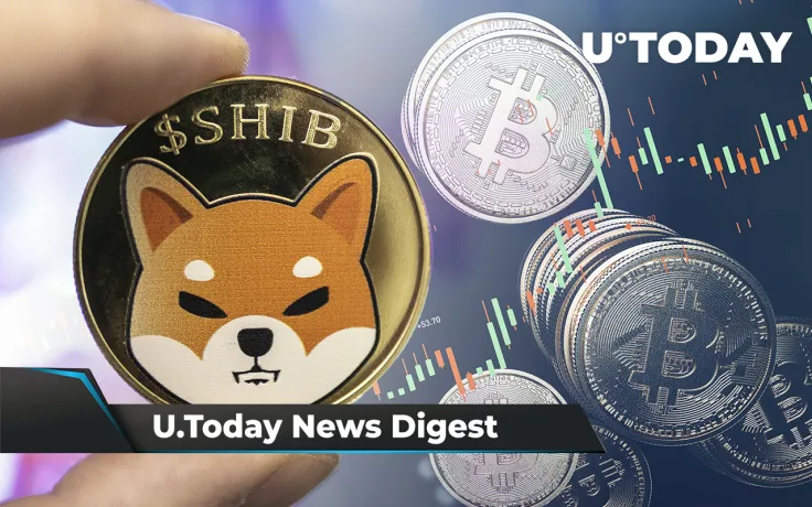 SHIB to Start Trading on Brazil’s Foxbit, JPMorgan Predicts BTC Could Hit $150,000, 46.7 Million SHIB Burned: Crypto News Digest by U.Today