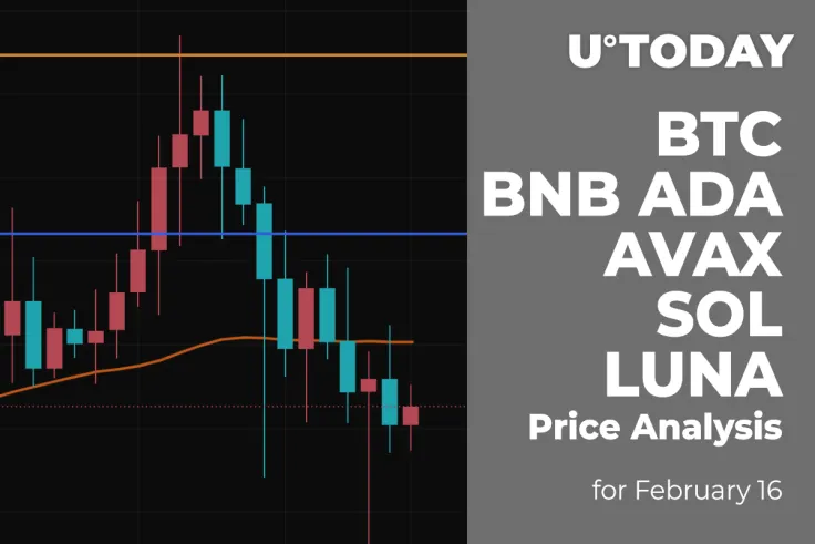 BTC, BNB, ADA, AVAX, SOL and LUNA Price Analysis for February 16
