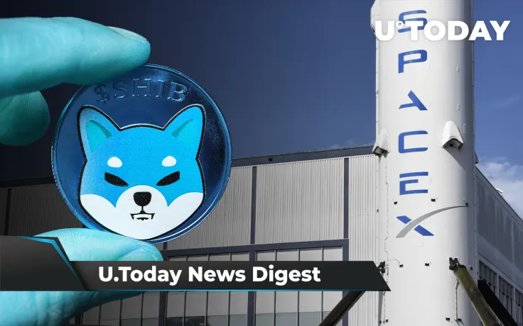 SHIB Starts Trading on Foxbit, SpaceX Seems to Test DOGE Payment Option, SundaeSwap Reaches Another Milestone: Crypto News Digest by U.Today