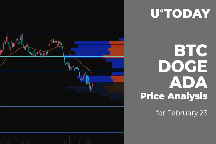 BTC, DOGE and ADA Price Analysis for February 23