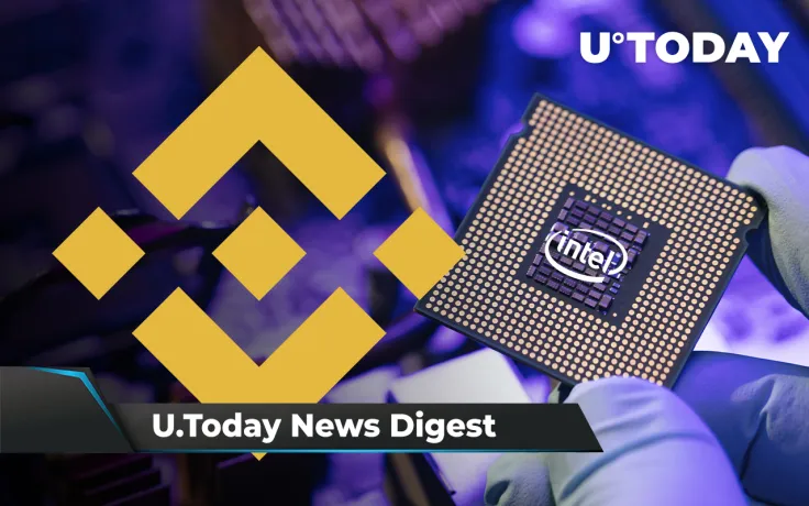 Intel Rolls Out New BTC Mining Chip, BTC and SHIB Accepted at Vending Machines, Former Binance CFO Buys Ripple’s ODL: Crypto News Digest by U.Today