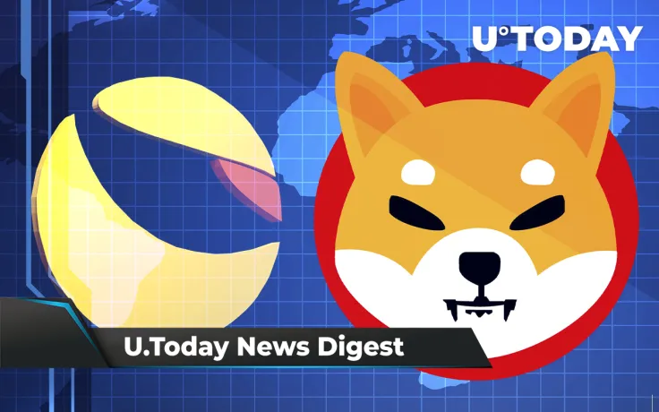 1.2 Billion SHIB Burned in Last 7 Days, Terra Spikes 9%, Crypto Will Surge Should Fed Raise Inflation Target: Crypto News Digest by U.Today