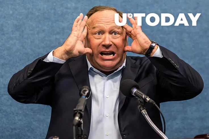 Infamous Conspiracy Theorist Alex Jones Receives Seven-Figure Bitcoin Donation