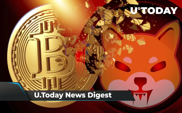 SHIB Army Burns 405 Million SHIB, Bitcoin Collapse Explained, Terra Drops 14%: Crypto News Digest by U.Today