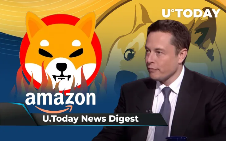 SHIB Will Be Burned via Amazon, Elon Musk May Get in Trouble with SEC and DOGE, Terra Launches New Blockchain: Crypto News Digest by U.Today