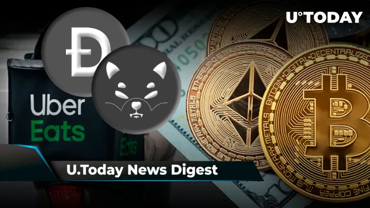 SHIB and DOGE Accepted by Uber Eats, BTC and ETH Signal Incoming Turnaround, Colombia to Use XRPL for Land Registry: Crypto News Digest by U.Today