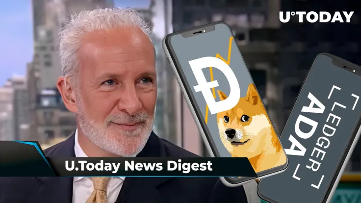 Peter Schiff’s Bearish Prediction on ETH Comes True, DOGE to Launch Major Project, Ledger Live Now Supports ADA: Crypto News Digest by U.Today