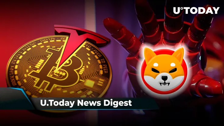 SHIB Partners with Marvel Collaborator, Elon Musk Comments on Tesla’s BTC Sales, XRP Suspicious Activity on Exchanges Continues: Crypto News Digest by U.Today