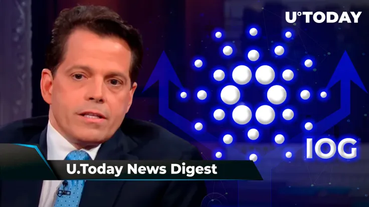 IOG Shares Vasil Hard Fork Progress, Anthony Scaramucci Admits His BTC Mistake, Cardano Hits New Uptime Milestone: Crypto News Digest by U.Today