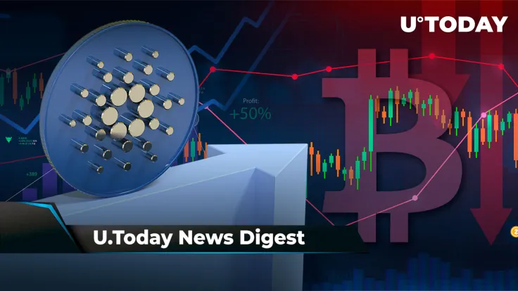 BTC Might Drop to $19,000 Again, ETH Fees Plunge Ahead of Merge Event, Cardano Reaches New Milestone: Crypto News Digest by U.Today
